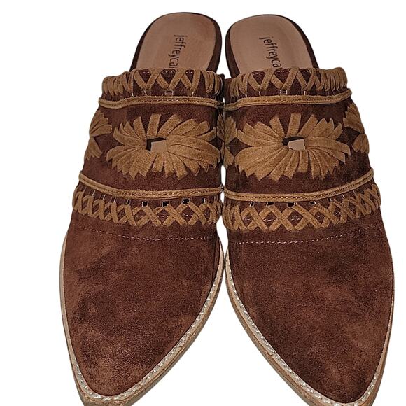 Jeffrey Campbell Billy Suede Western Boho Mules, 8.5 - Picture 2 of 9